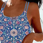 Heidi-Mode | Stylischer Bedruckter Tankini Badeanzug