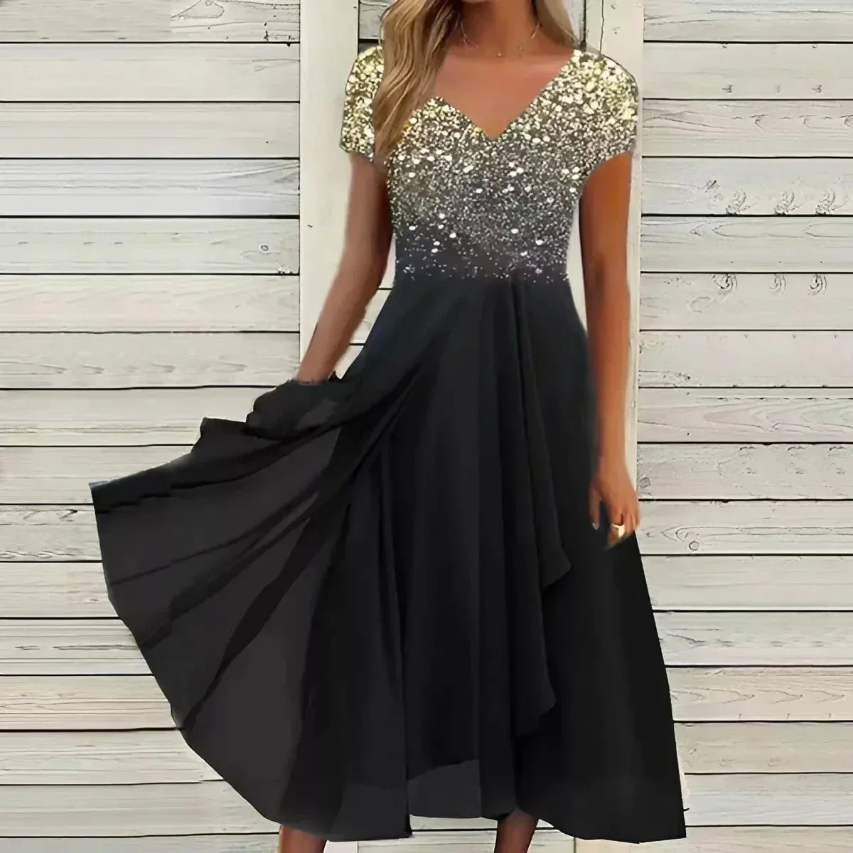 Chiffon Damenkleid
