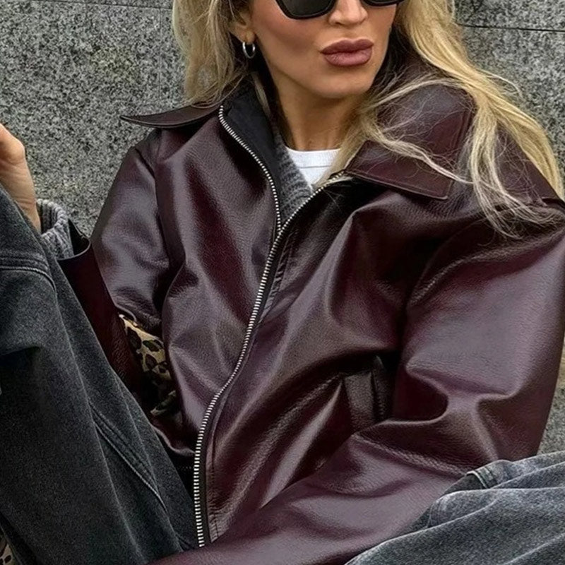R&B | Modische Jacke mit langen Ärmeln und Reißverschluss
