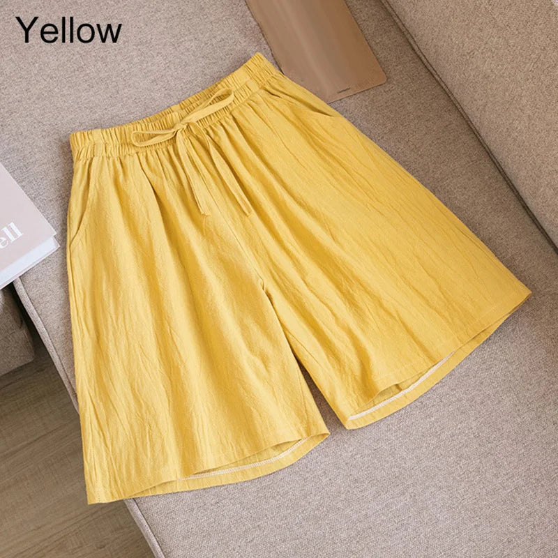 R&B | Baumwoll-Knie-Lange Shorts