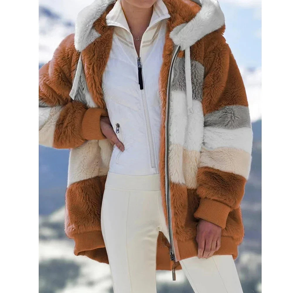 R&B | Fleecejacke mit Kapuze