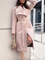 R&B | elegante lange Damenjacke mit Gürtel