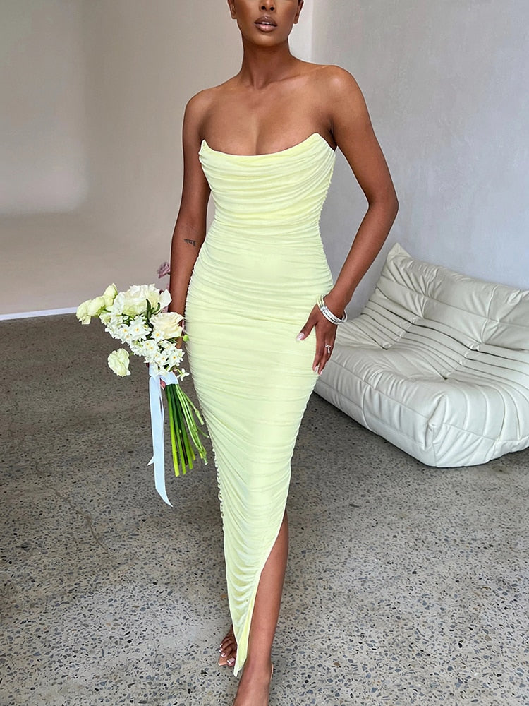 R&B | Bodycon Ohne Träger Kleid