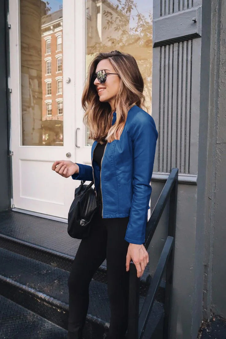 R&B | Kurze Lederjacke Damen Stilvoll & Vielseitig