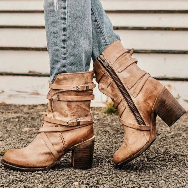 Damen Retro Stiefel