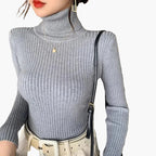 R&B | Rollkragenpullover Gerippt Basic Langarm - Vielseitiger Herbst & Winter Look