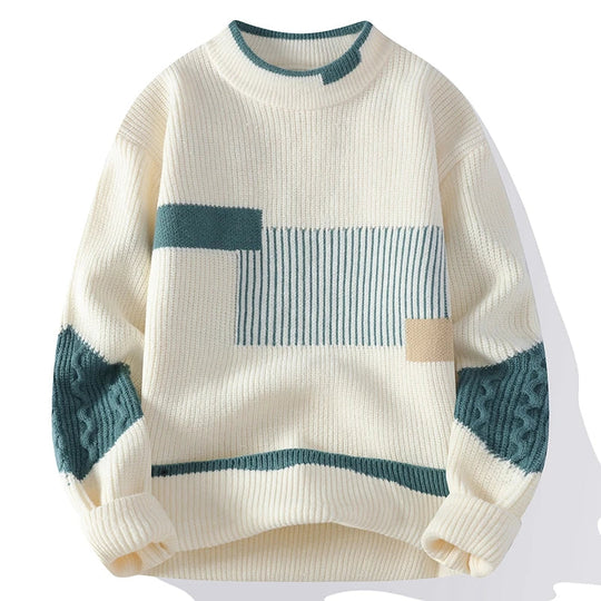 R&B | Moderne Strickpullover mit Grafischem Muster Weich und Bequem Trendiges Design