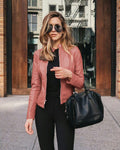 R&B | Damen Slim Fit Lederjacke