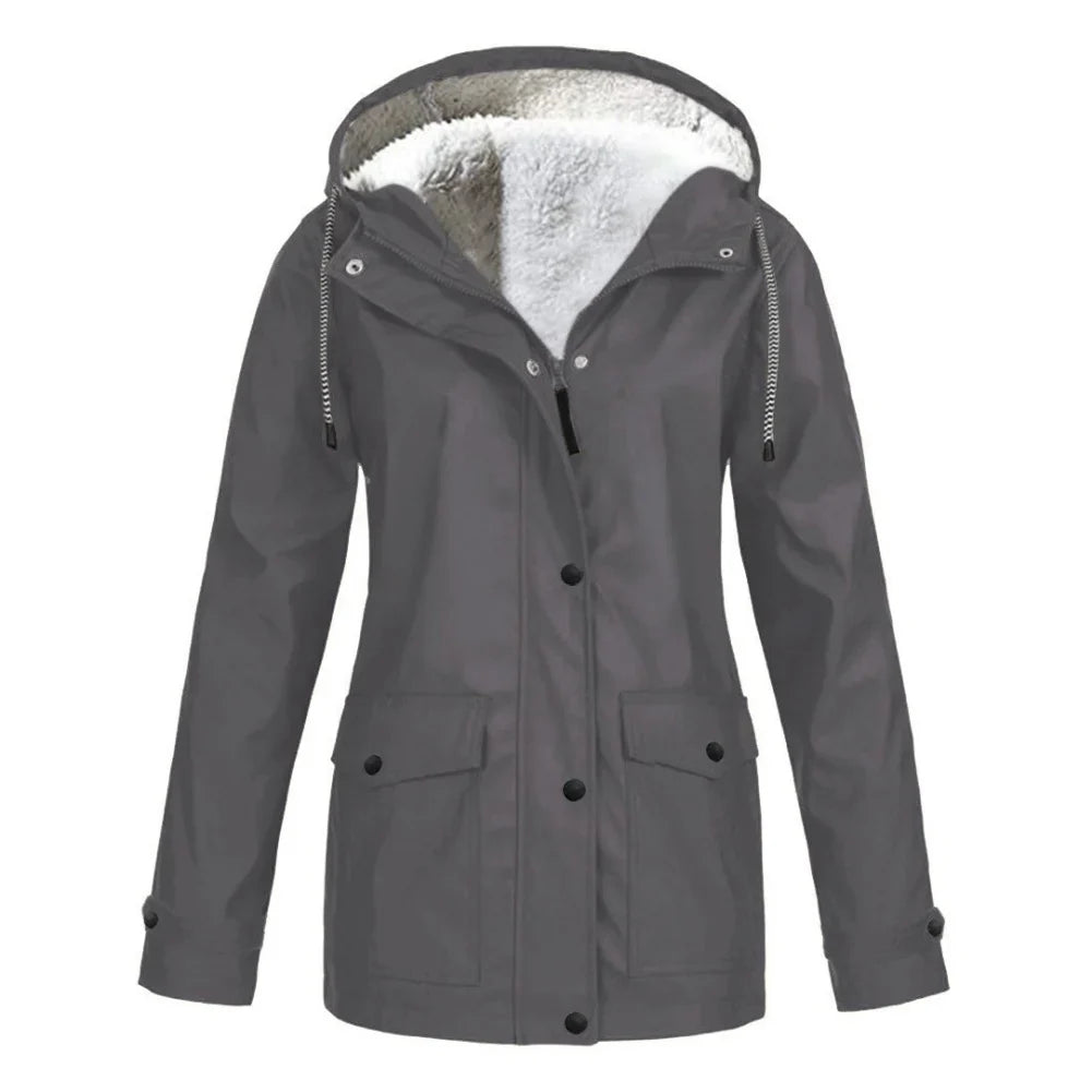 R&B | Wasserdichte Fleece-Hoodie-Jacke