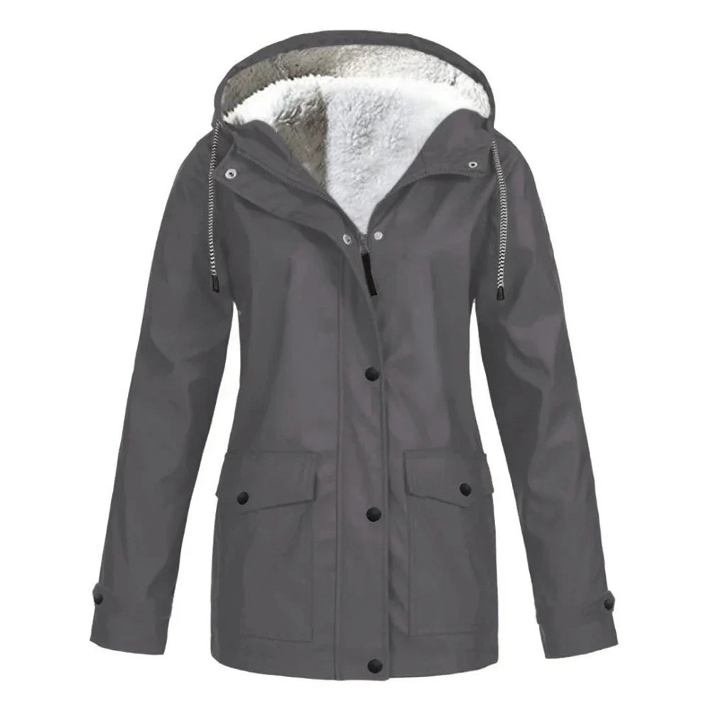 R&B | Wasserdichte Fleece-Hoodie-Jacke