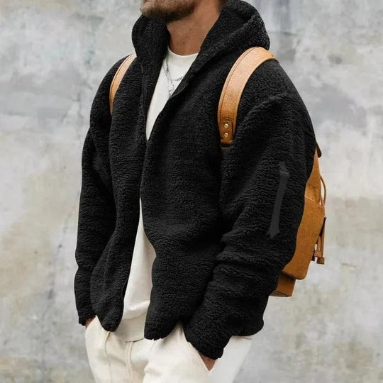 R&B | Herren Kapuzen-Fleecejacke