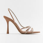 R&B |  Elegante High-Heeled Sandalen - Stiletto Slingback Peep Toe Schuhe