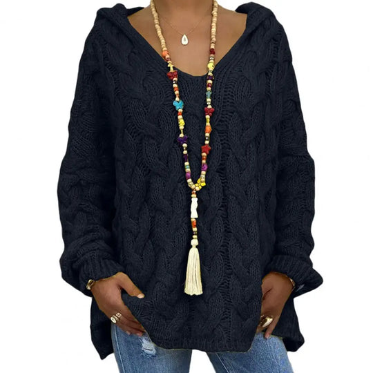 R&B | Oversize Kabelstrickpullover Kabelstrick Weich und Lässig