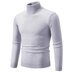 R&B | Stilvoller Rollkragen Einfarbiger Herbstpullover für Männer