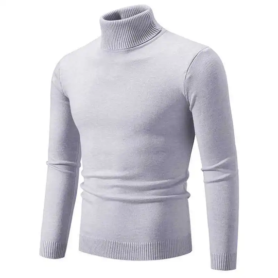 R&B - Stilvoller Rollkragen Einfarbiger Herbstpullover für Männer