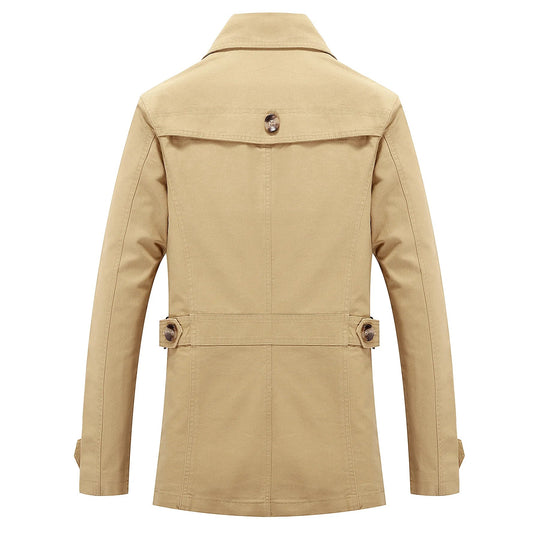R&B - Stylischer langer Herbst-Trenchcoat für Herren