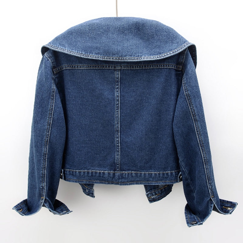 R&B | Koreanische Kurze Denim Jacken für Frauen