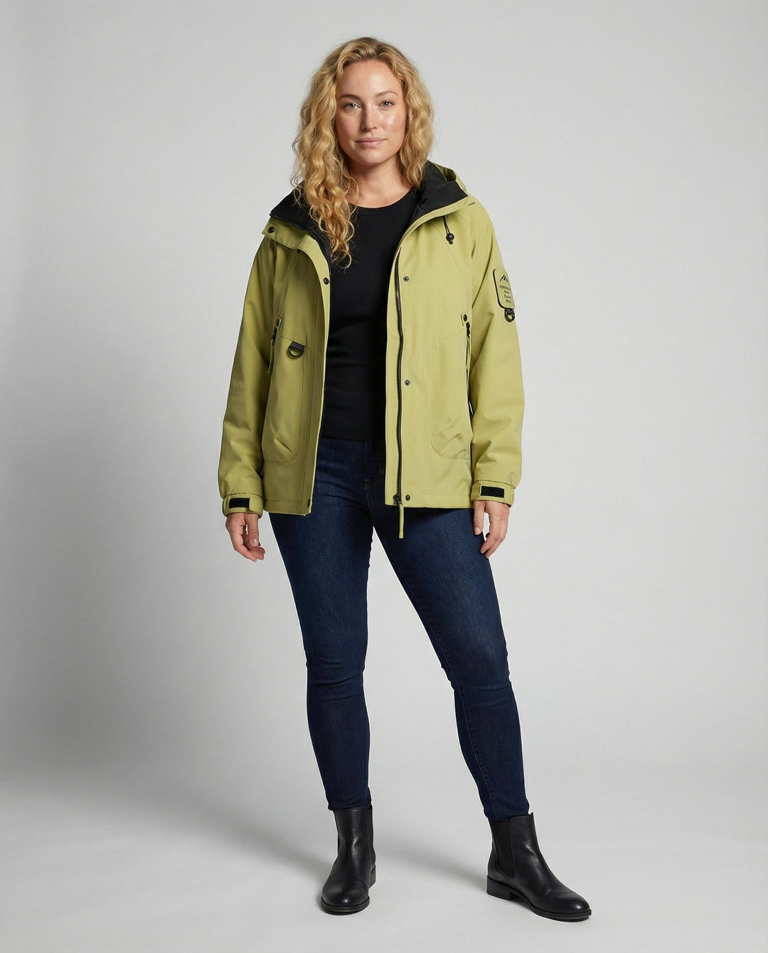 R&B Kapuzen-Windbreaker Jacke