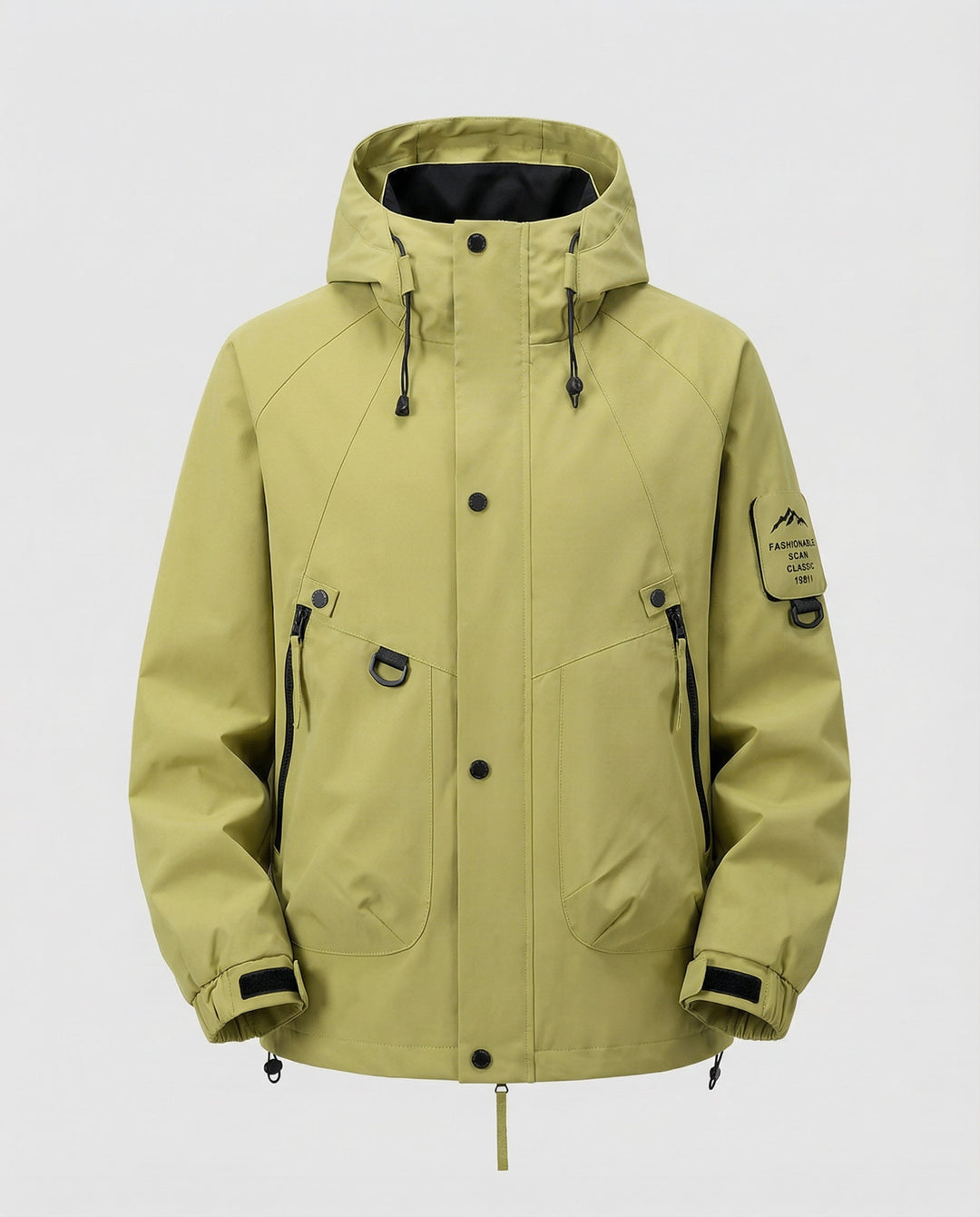 R&B Kapuzen-Windbreaker Jacke