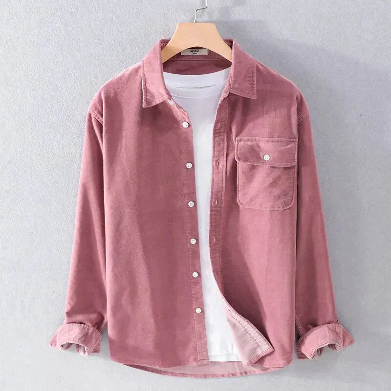 R&B | Langarm Overshirt Aus Weichem Denim