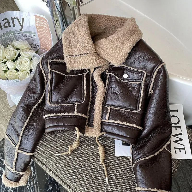 R&B | Winterlederjacke mit Wärmendem Futter