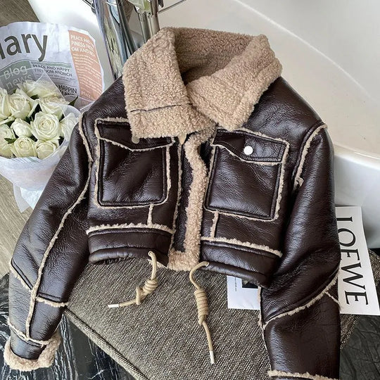 R&B | Winterlederjacke mit Wärmendem Futter