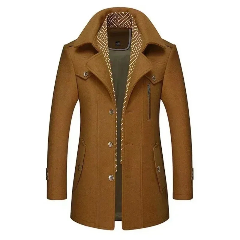 R&B | Business Mantel Eleganter Winter Langjacke Klassisch Modern Freizeit