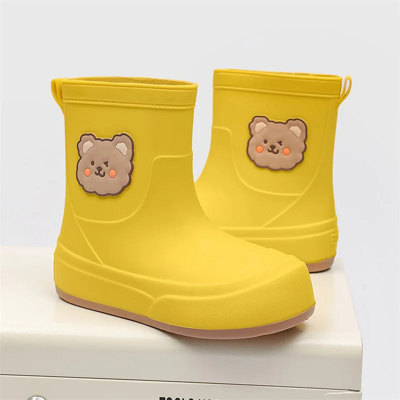 R&B | Gummistiefel Wasserdicht Knöchellang Bären Design Einfaches Anziehen