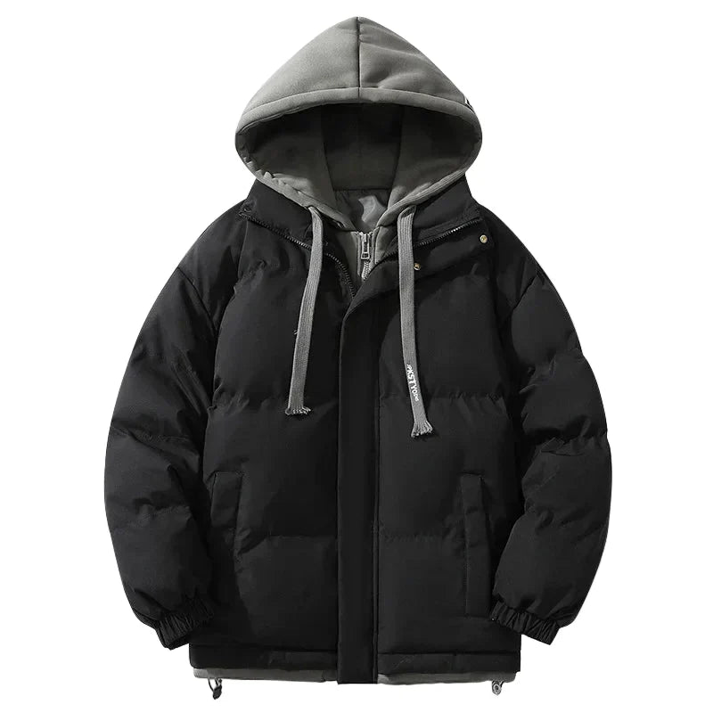 R&B | Winter Daunenjacke mit Kapuze - Modischer Streetwear-Puffer für Alltag & Outdoor
