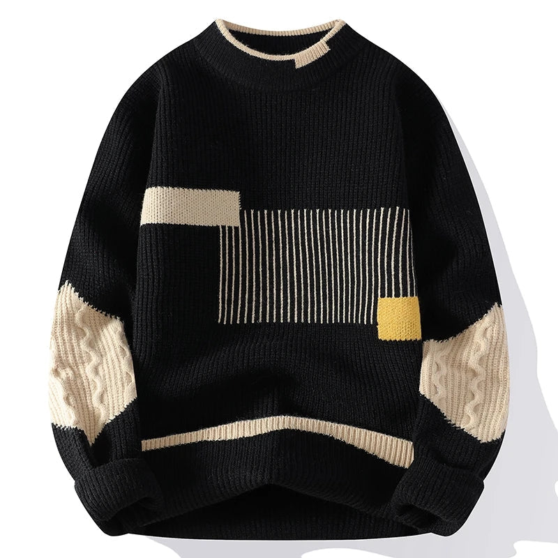 R&B | Moderne Strickpullover mit Grafischem Muster Weich und Bequem Trendiges Design