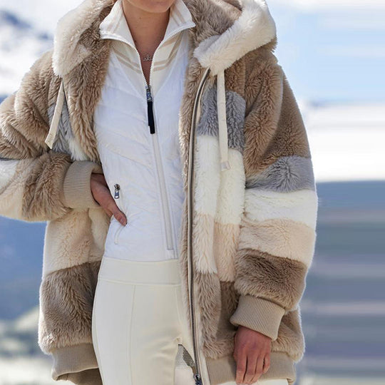R&B | Fleecejacke mit Kapuze
