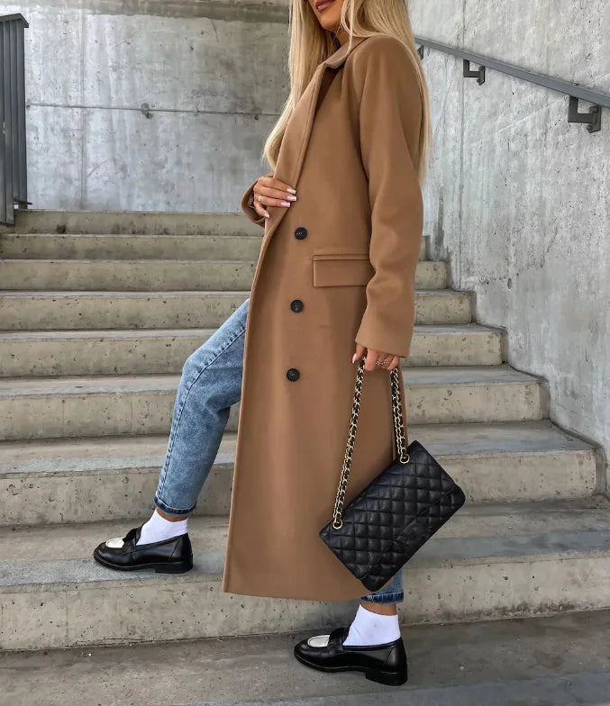 R&B | Schicke Taillierte Damen Wolljacke mit Gürtel
