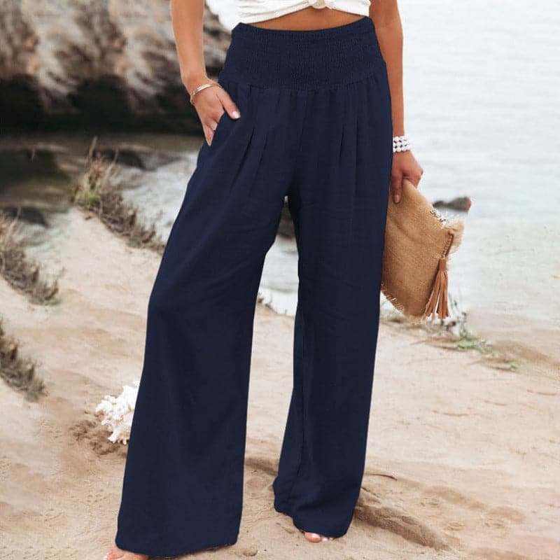 Damen-Lässige hose mit weitem Bein