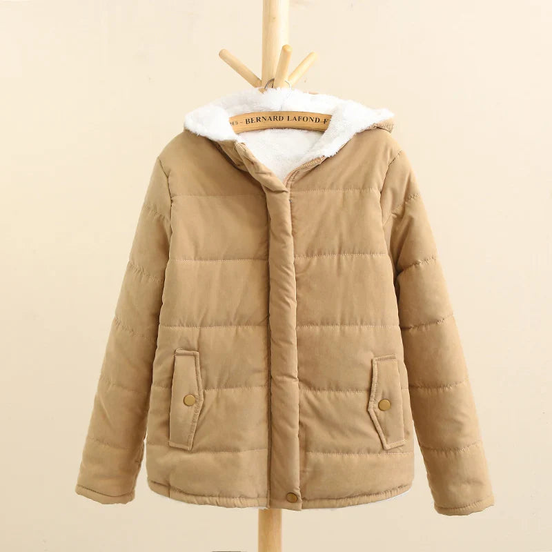 R&B | Winter Kapuzen Fleece-Gefütterte Jacke