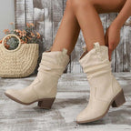 Vintage Dicke Absatzstiefel R&B