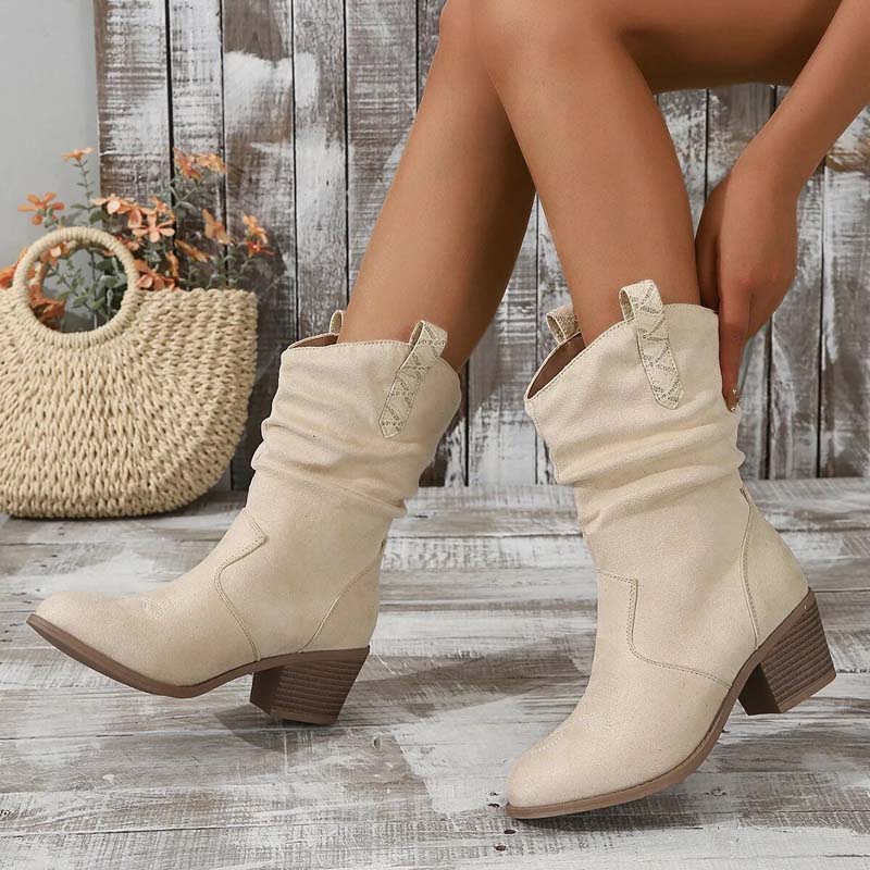 Vintage Dicke Absatzstiefel R&B
