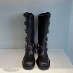 R&B | Ritterstiefel Retro Western Hohe Rohr Freizeitstiefel