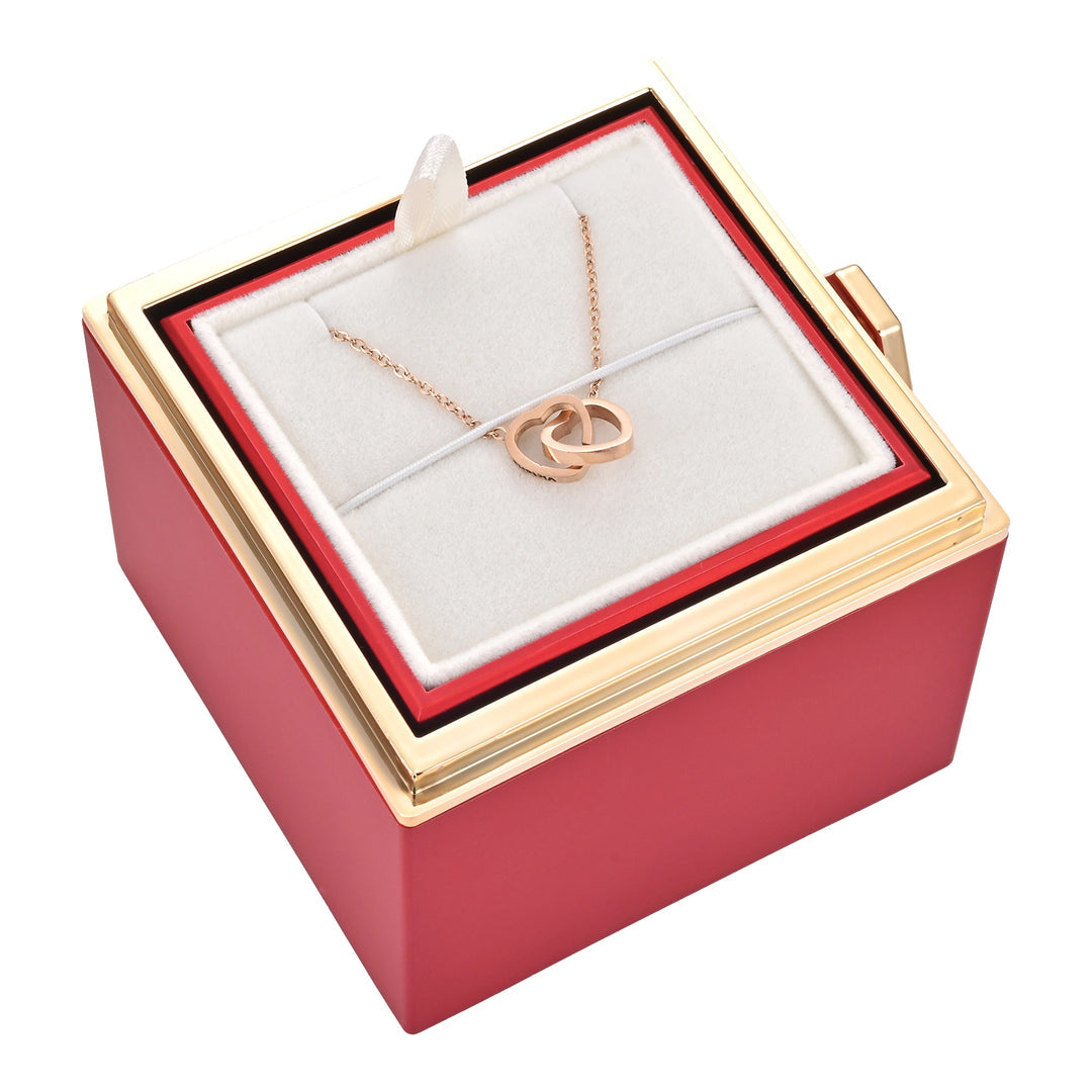 R&B| Rosenbox mit Halskette perfekt für den Valentinstag