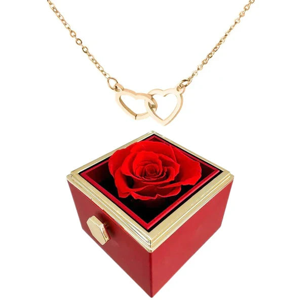 EB| Rosenbox mit Halskette perfekt für den Valentinstag