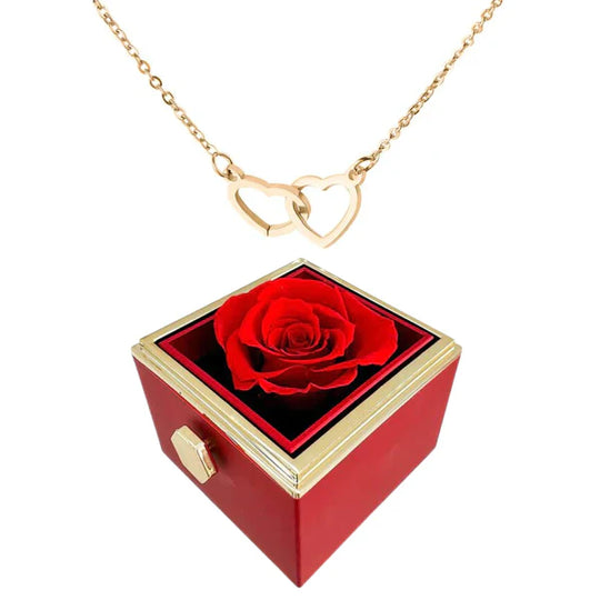 R&B| Rosenbox mit Halskette perfekt für den Valentinstag