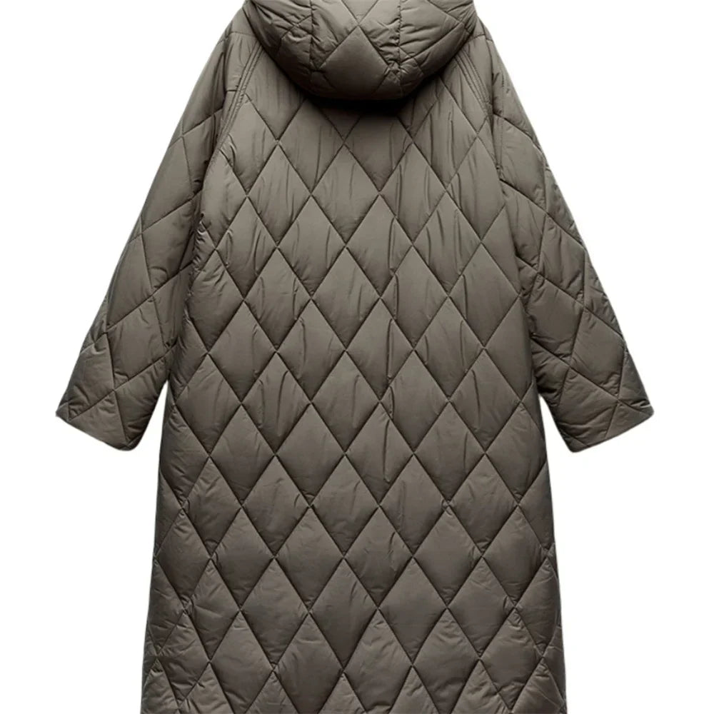 R&B | Lässige Knielange Jacke mit Reißverschlussdetail