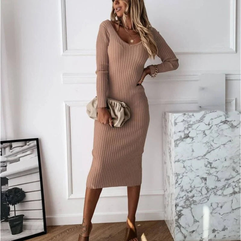 Figurbetontes Maxikleid