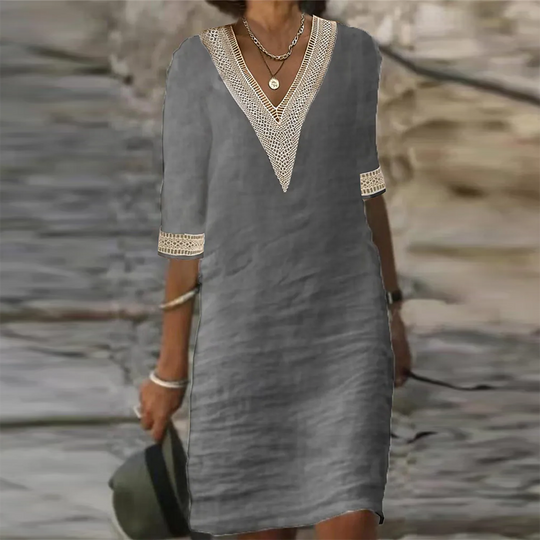 R&B | Stilvolles Leinen Sommerkleid für Frauen