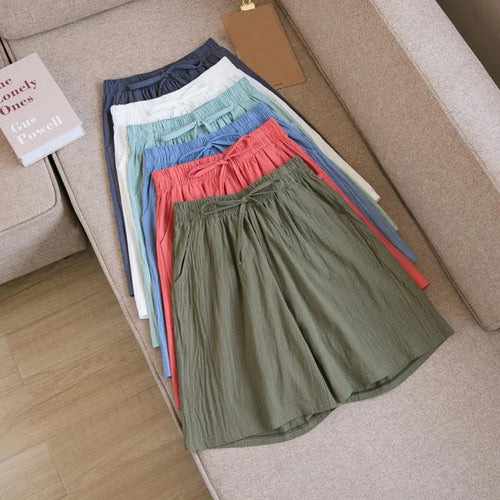 R&B | Baumwoll-Knie-Lange Shorts