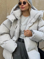 R&B | Oversized Puff-Hoodie-Jacke