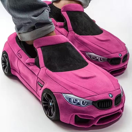 Damen Pantoffeln mit Auto-Inspiriertem Design & Rutschfester Sohle | R&B