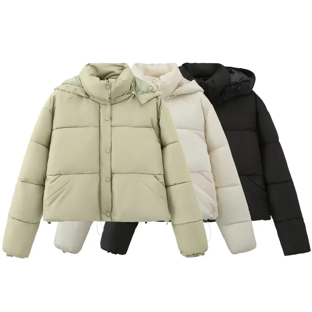 R&B | Lässige Kurze Kapuzenjacke