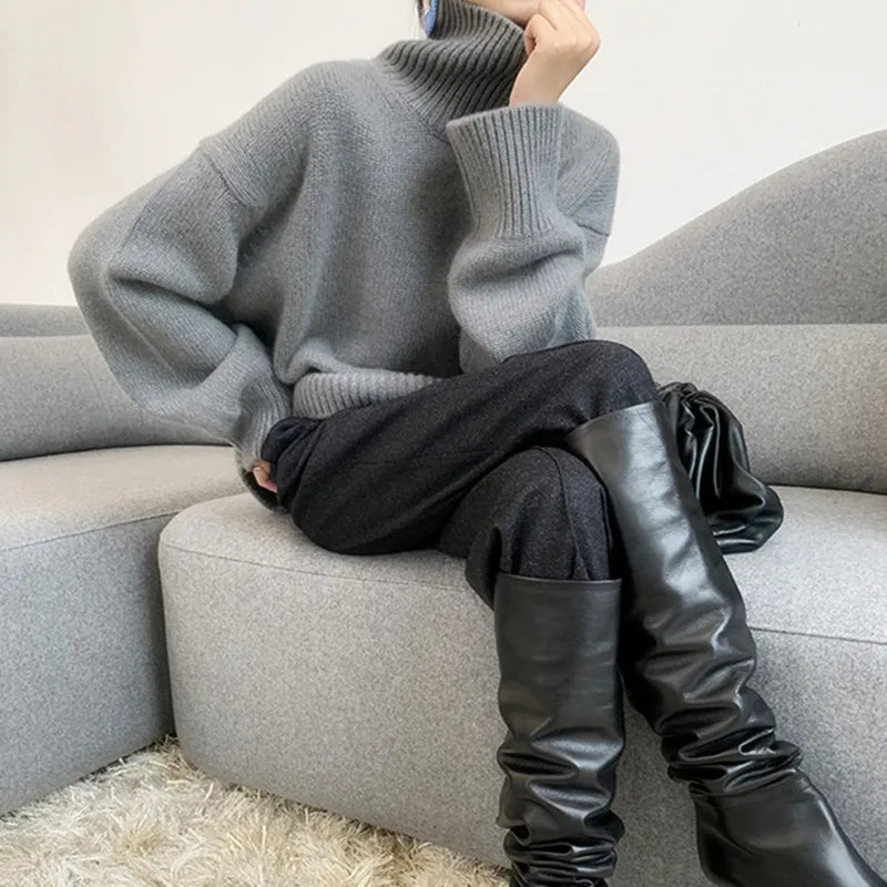 Warme Pullover-Oberteile