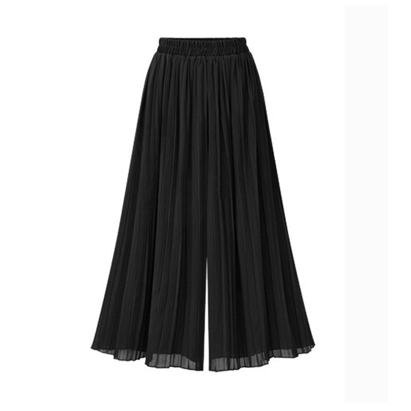 R&B - Damenhose mit weitem Bein und Mesh-Detail