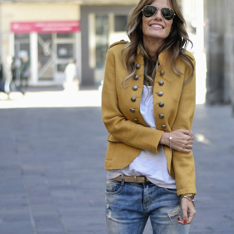 R&B | Blazer Mit Modernen Knöpfen Für Einen Schlanken, Trendigen Look